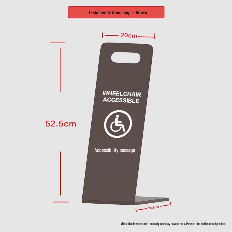 

Warning: Caution Slippery Floor L-Shaped Parking Sign for Hotels & Commercial Lots