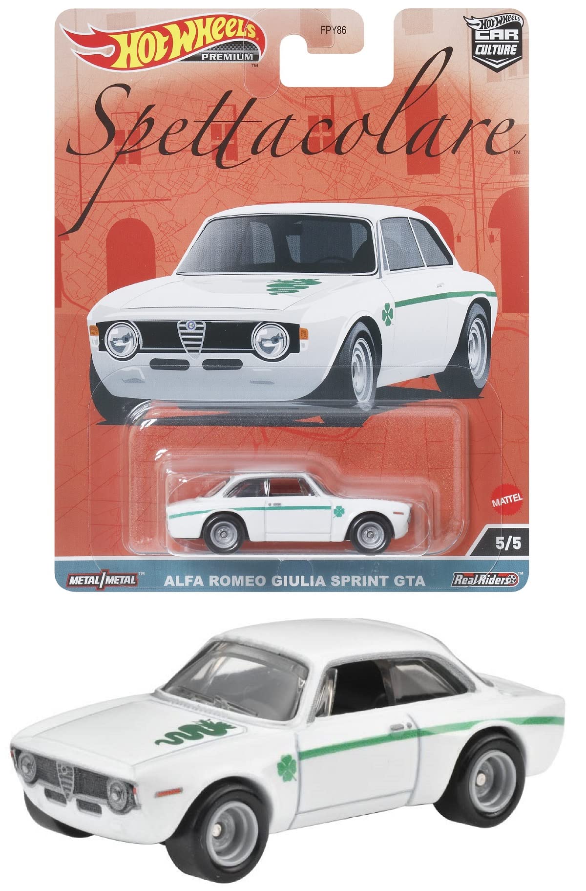 

Hot Wheels Car Culture Spettacolare Alfa Romeo Giulia Sprint GTA 3 и HKC50 - [Возраст от] белый