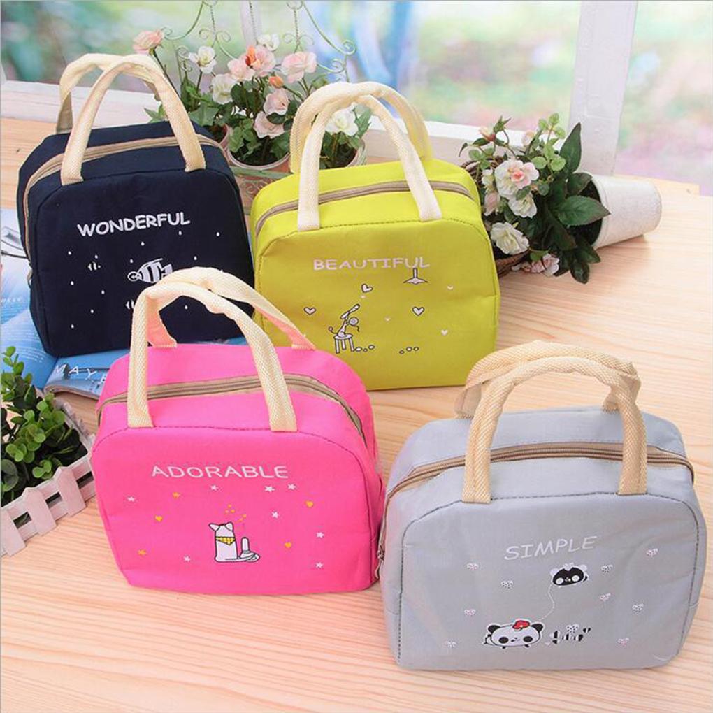 Portable Insulated Thermal Lunch Box Carry Tote Storage Bag Travel Picnic Pouch