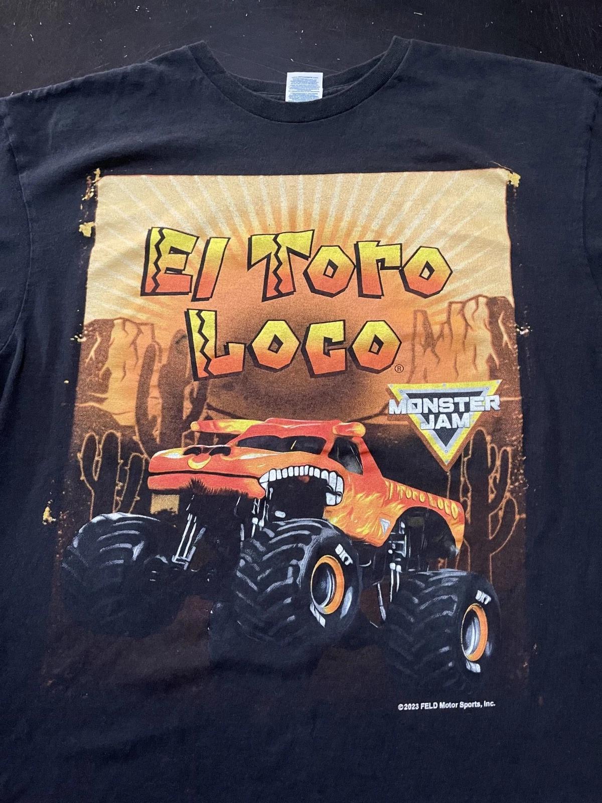 

Monster Jam El Toro Loco Monster Truck T-Shirt, Black, Size: XL 4XL
