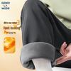 GENIOLAMODE Men's Winter Fleece-Lined Straight-Leg Casual Sweatpants