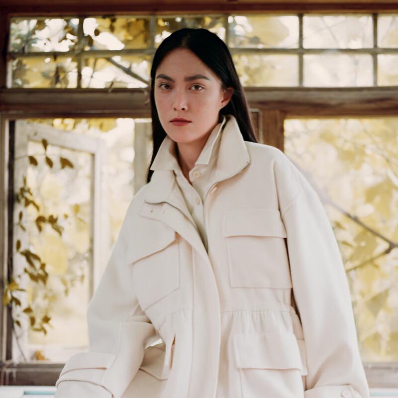 JNBY Women's 22 Winter Loose Fit Wool Blend Jacket