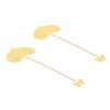 2pcs Leaf Vein Bookmark Metal Ingenious Vintage Thin Lightweight Hollow Leaf Bookmark for Household