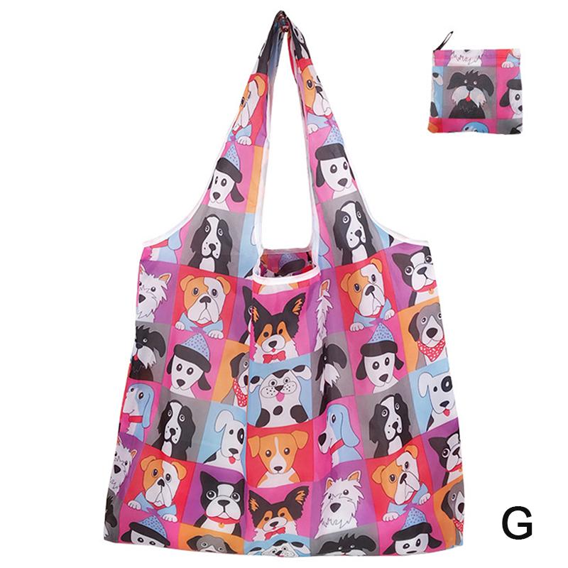 1Pc Foldable Shopping Bag Reusable Travel Grocery Bag Eco-Friendly Tote Bag