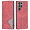 For Samsung Galaxy S24 Ultra Case Magnetic Closing PU Leather Phone Cover with Card Slots