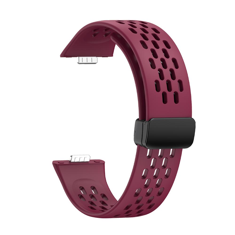 Magnetic D Folding Buckle Silicone Band For Huawei Watch Fit 3 Strap for HUAWEI Fit3 Sports Bracelet Watchband