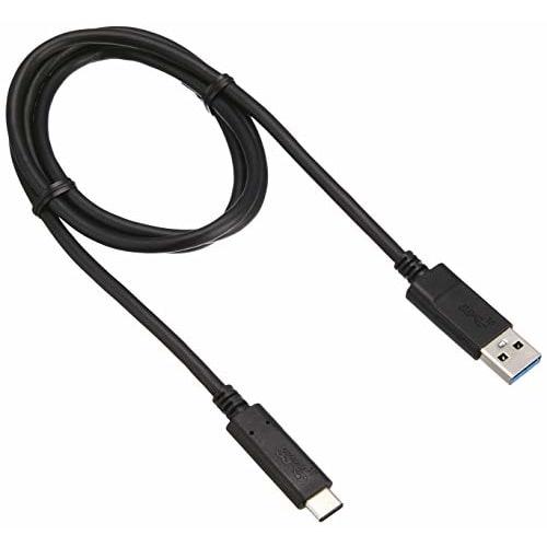 ELECOM USB Cable Type C (USB A to USB C) 1.0m USB3.1 Certified Product 3A Output Max 10Gbps Black USB3-AC10NBK