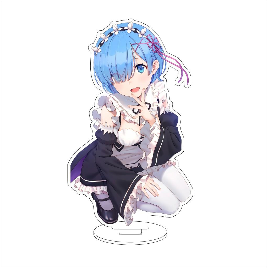 16CM Anime ZERO Starting Life in Another World Cosplay Acrylic Stand Ornaments Natsuki Subaru  Figure Stand Halloween Gift