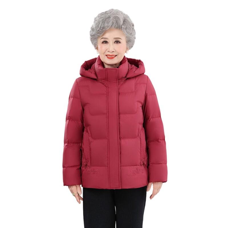 

XueZhongFei Women s Elegant Short Winter Down Jacket 3XL 180/100A