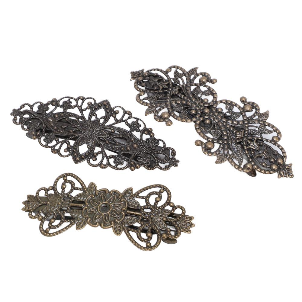 Elegante Vintage Haarklem Draagbare Metalen Haarklem Haardecoratie DIY Accessoires Voor Vrouwen