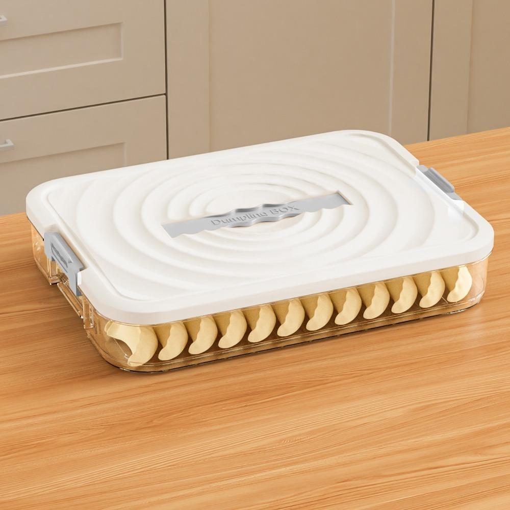 Plastic Dumpling Storage Box Sealed Multi-Layer Food Egg Frozen Box Large Capacity with Lid Food Storage Container Kitchen