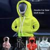 Hoodie Car Gear Shift Knob Manual Cover Handle Gear Lever Change Cover Hoodie Gearshift Car Gear Shift Cover Sweatshirt Worldmum
