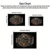 Viking Battle Axe Symbol Rug - Non-Slip Retro Mat for Living Room Entryway Dining Room Bathroom Kitchen, Nordic Home Decor