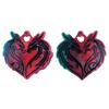 Epoxy Assembled Mold Geometric Loves Heart Dragon Earrings Pendant Mold Phone Keychain Pendant Silicone Mold for Decor