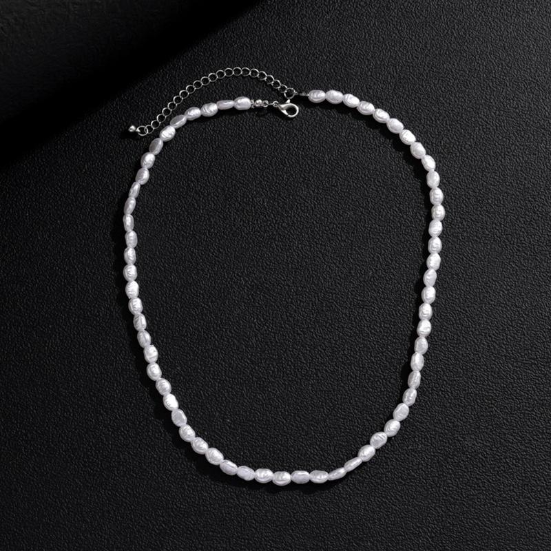 Imitation Pearls Necklace Artistic Crafted Faux Pearls Necklace Bracelet For Contemporary Fashion Statement