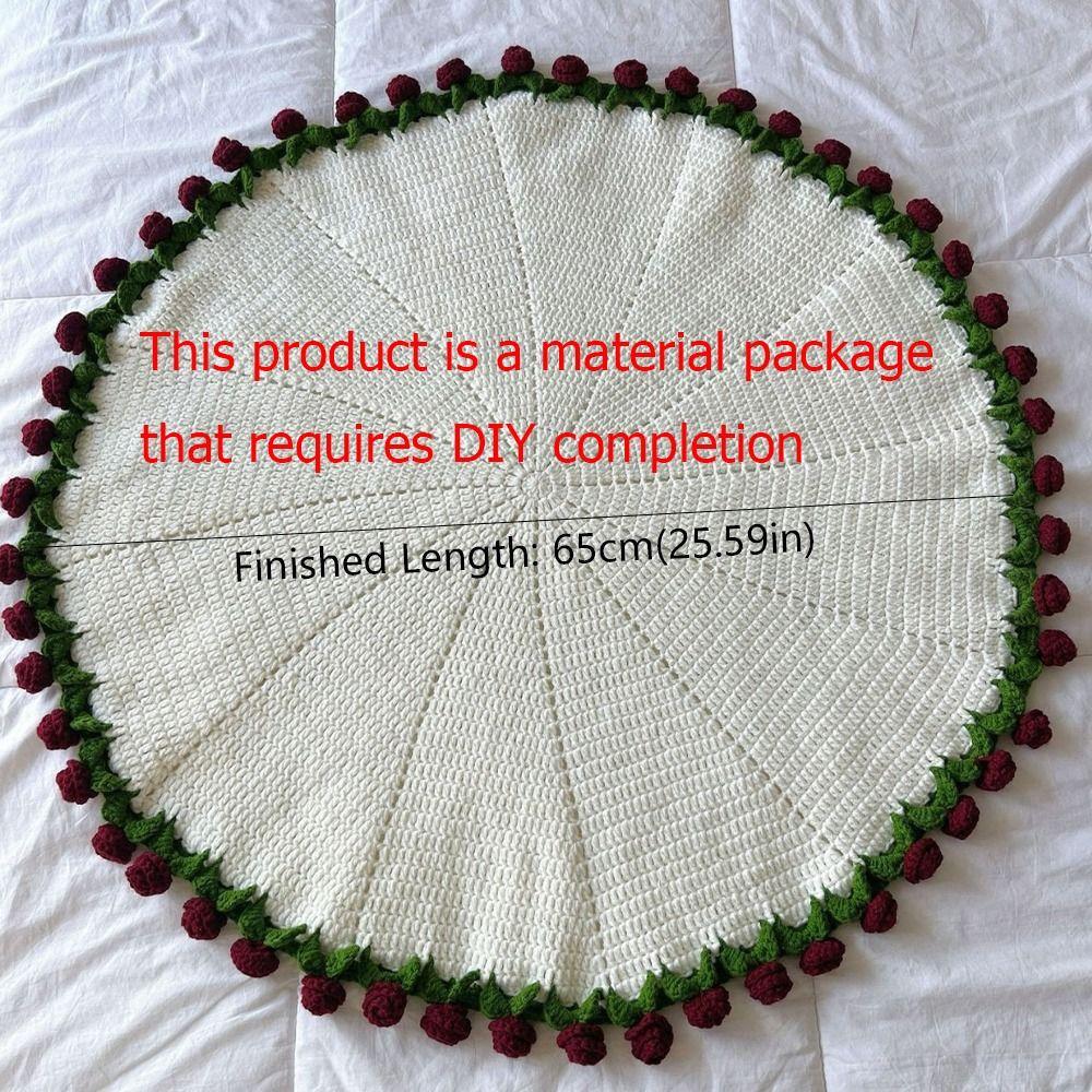 Fashion Rose Bouquet Blanket DIY Craft Material Pack Crocheted Bouquet Blanket  Holiday Gifts