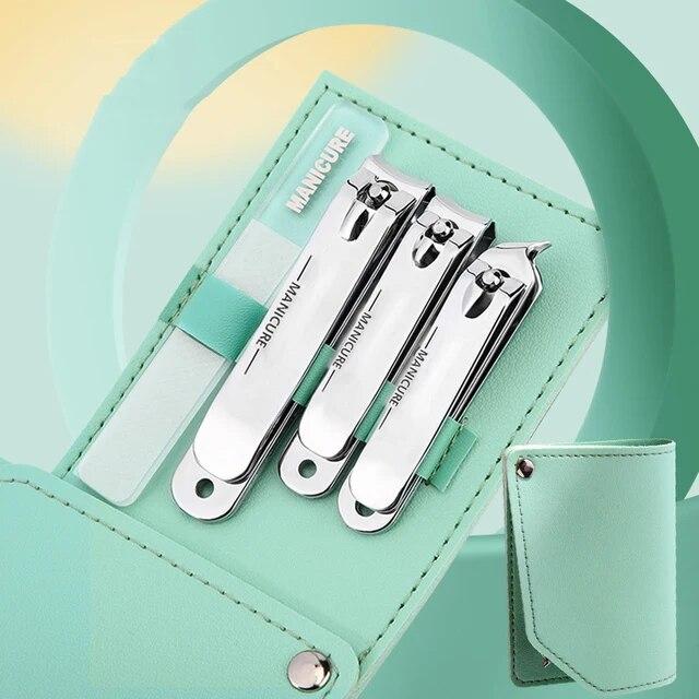 

Портативная машинка для стрижки ногтей, набор инструментов, маникюрные наборы, ярко-черный набор машинок для стрижки ногтей, зеленая пилочка для ногтей, ножницы для бровей, инструменты для личной гигиены зелёный