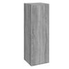 5 pc TV Cabinet Set Grey Sonoma Particleboard