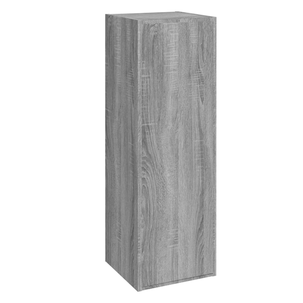 5 pc TV Cabinet Set Grey Sonoma Particleboard
