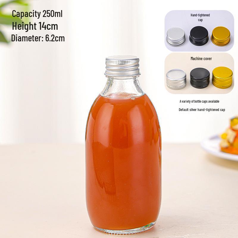 Cold Brew Coffee & Tea Glass Bottle, 350ml - High Transparency, Multi-Purpose for Beverages, Fruit, or Wine
