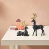 2Pcs Elegant Creative Deer Desktop Ornament Modern Cute Christmas Deer Statue Durable Exquisite Elk Home Decor Mantle Display