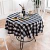 Tablecloth Red Black Checkered Party Decoration Hotel Restaurant Party Round Table Towel Placemat