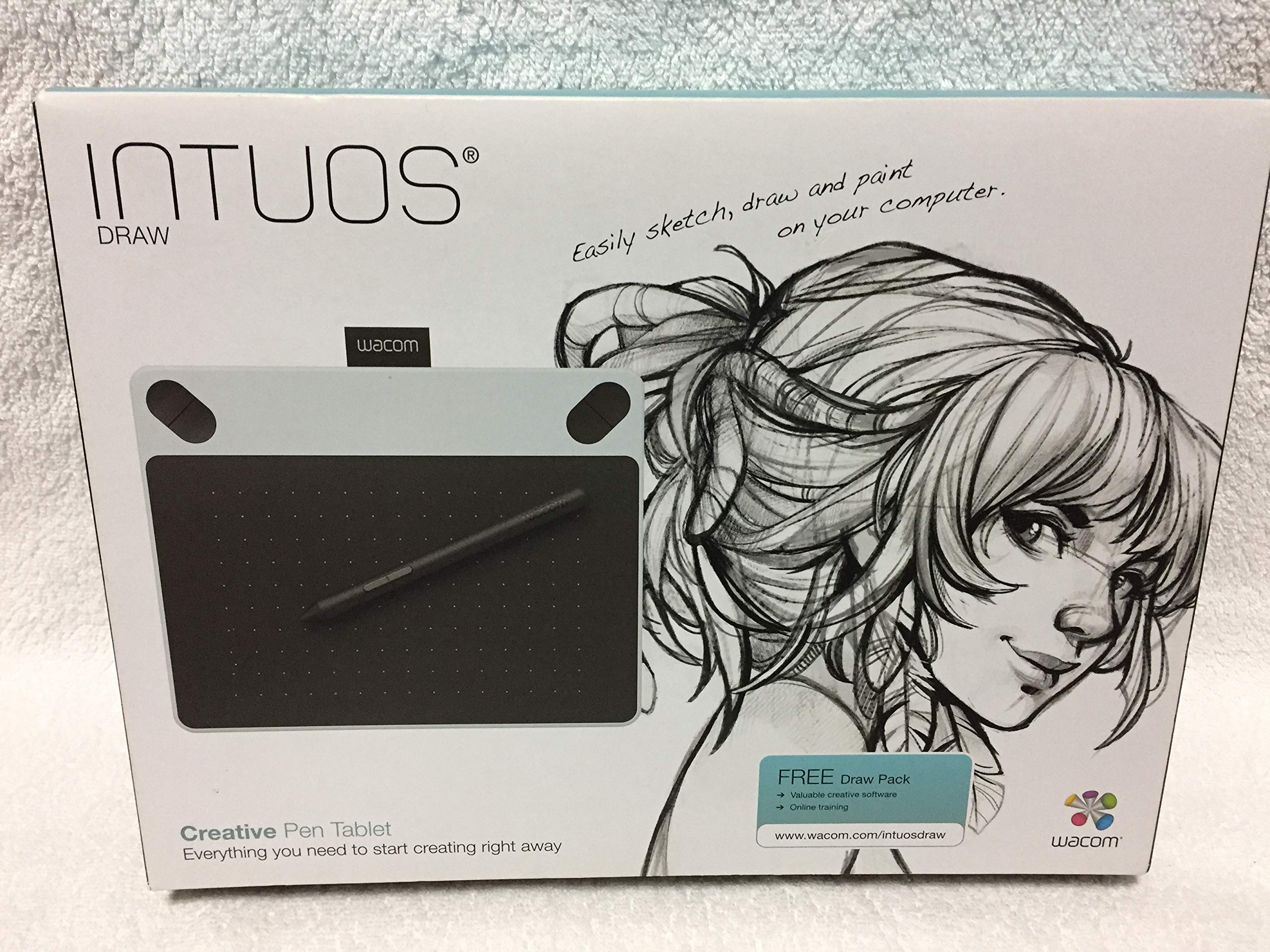 

Wacom Intuos Draw Pen лише введення. Модель для ознайомлювальних малюнків, розмір S, білий [стара модель] CTL-490/W0