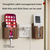 Modern Minimalist Abs Wall Mount Remote And Phone Organizer For Bedroom Storage