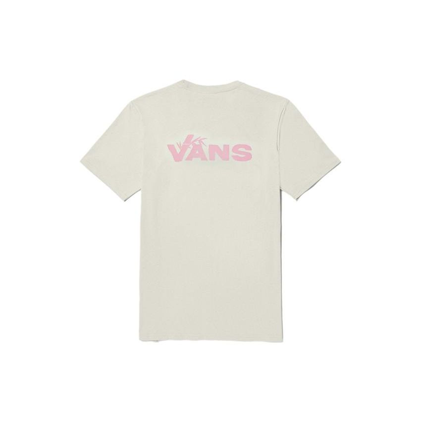 Vans Fun Childhood Panda Crew Neck Short Sleeve T-Shirt Women Tops Off-White VN000FREFS8