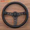 Universal 350mm 14' Prototipo P5 Black Edition Suede Leather Sport Steering Wheel Auto Accessories