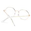 Men Vintage Anti Blue Light Glasses Frame Round Women Lens Myopia Optical Mirror Simple Metal Anti-Blue Clear Eyewear Frames