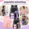 Mochila Escolar con Múltiples Compartimentos Correas Ajustables Material Duradero Diseño Ligero Adecuada para Uso Diario y Viajes