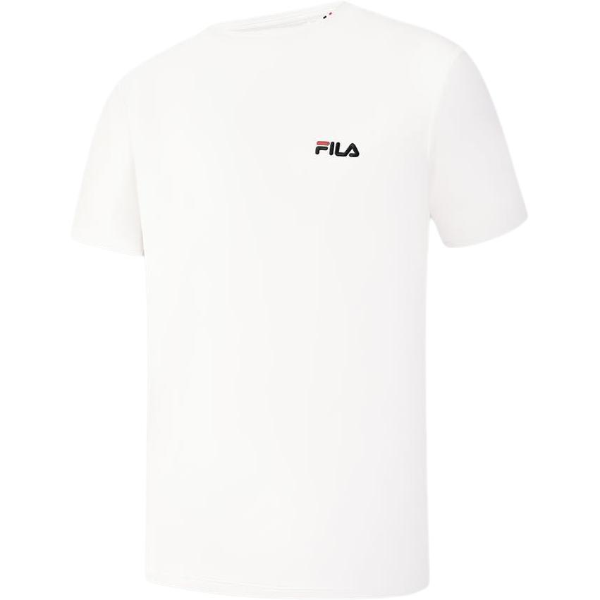 Fila Tennis Knitted Loose Round Neck Pullover Short Sleeve T-Shirt Men Tops A11M623154F-WT