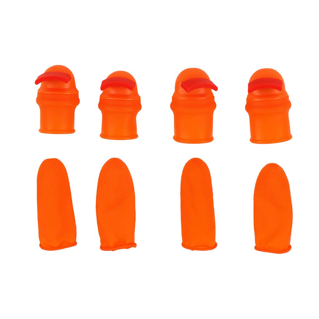 Silicone Thumb Knife Stainless Steel Thumb Knife Picker for Peel Pick Vegetables Pepper Beans