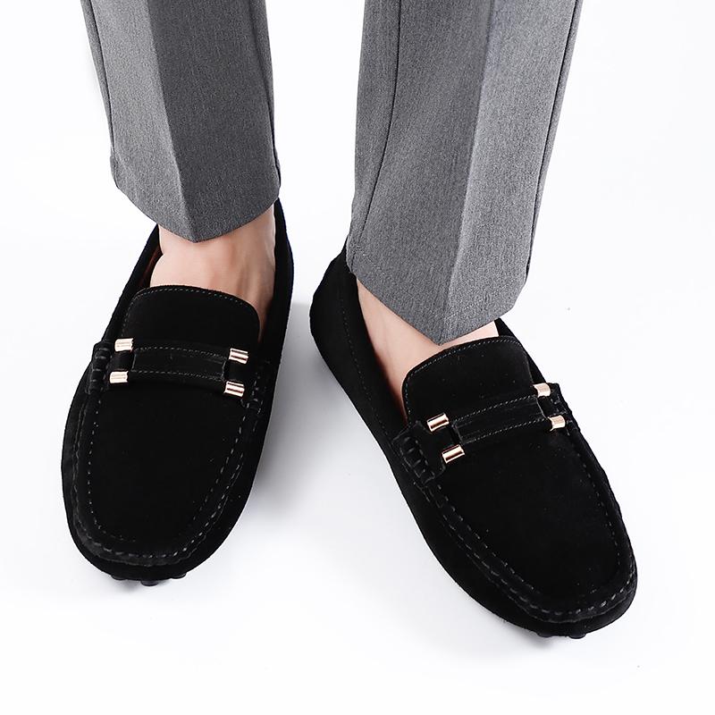 Fashion Shoes Men Casual Shoes Fashion Men Shoes Big size fuzzy Men Loafers Moccasins Slip on Men Flats Male Driving Shoes Bean Boots