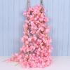2Pcs Wedding Party Backdrop Diy Home Garden Decor 180Cm Artificial Cherry Blossom Garland Fake Flower Vine Wall Decoration