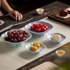 High-Footed Chinese Ceramic Snack Plate