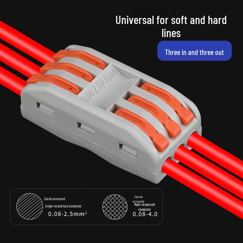Fiyue PCT-222 Universal Quick Terminal Connector for Hard and Soft Wires