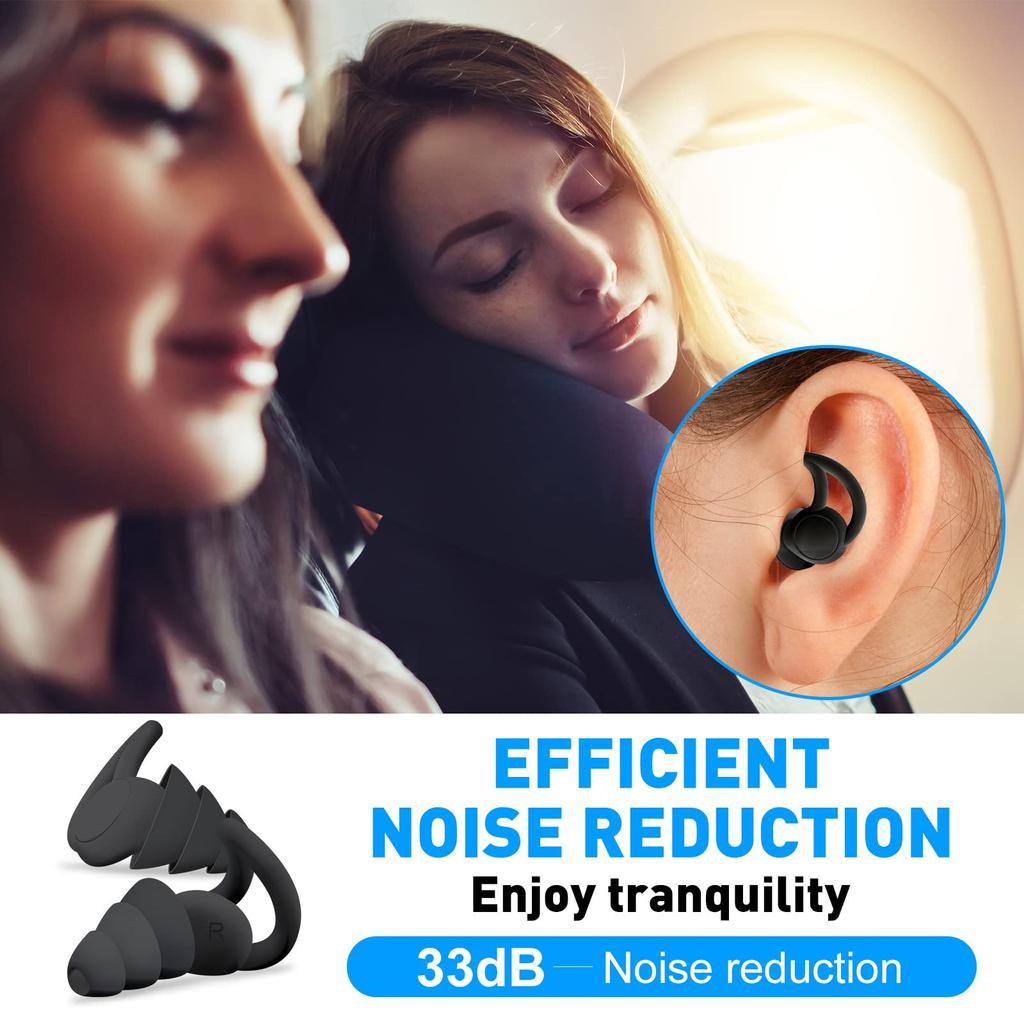 Buy Hyloxs Ear Plugs, Ear Plugs for Sleeping Noise Cancelling, 33 dB Soft Silicone NRR, Sound