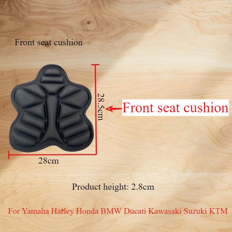Motorcycle shock-absorbing breathable seat cushion 3D double seat cushion for Yamaha Harley Honda BMW Ducati Kawasaki Suzuki KTM