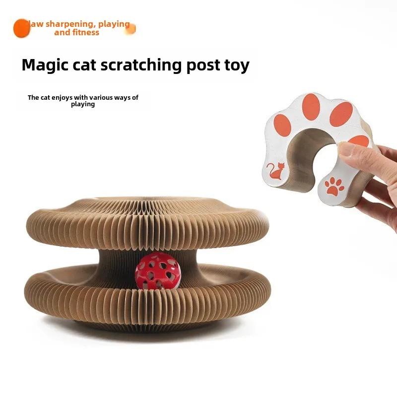

Organ Cat Scratching Board Interactive Toy with Bell Cat Grinding Claw Cat Climbing Rack Wear-resistant Cat Toy Cat Accessories