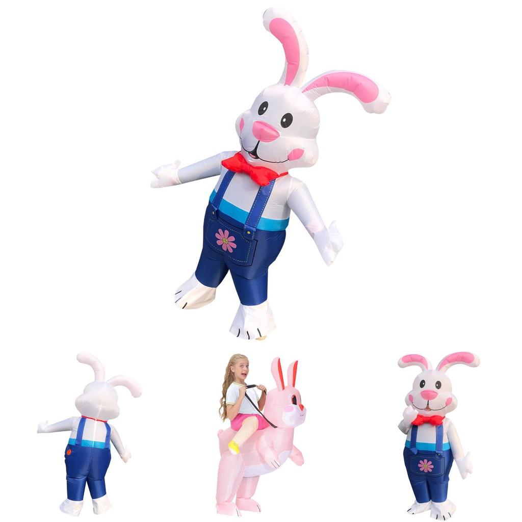 Easter Inflatable Rabbit Costume For Creative Halloween Stage Performance And Funny Cosplay Adult Size