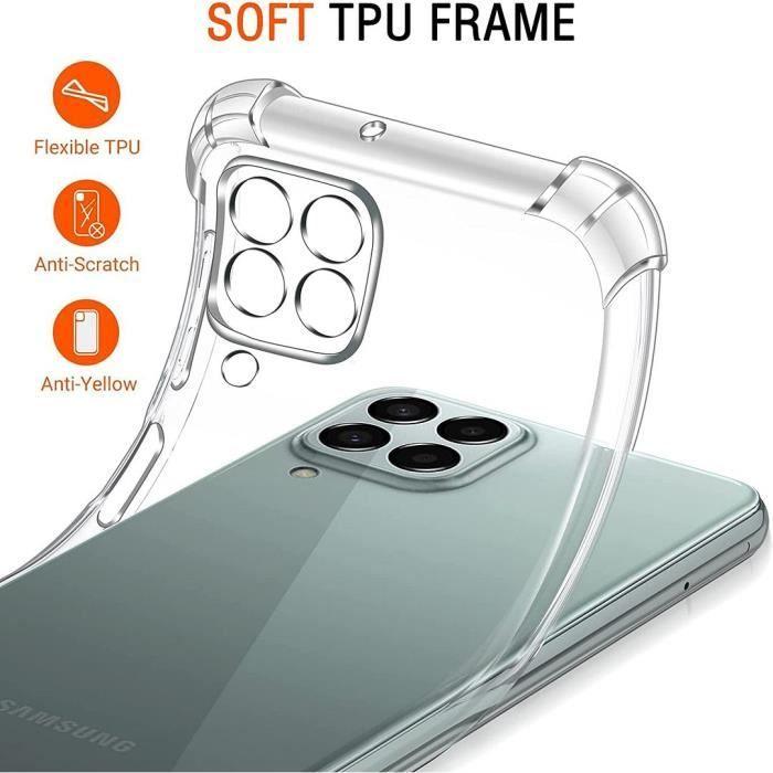 Coque de protection - BOOLING - Samsung Galaxy M33 5G - Silicone - 4 Coins Renforcés - Transparent