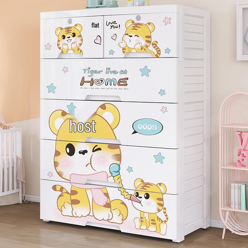 Sturdy 5-Drawer Baby Wardrobe & Toy Organizer