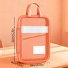 Student Handheld Classification Bag Large Opening Multi-Layer File Bag Big Capacity Zippered Tutoring Bag Mesh Homework Organizer Exam-Document Bag