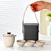 Beifan Ru Kiln Portable Kung Fu Tea Set