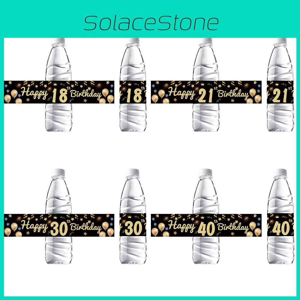 Black Bottle Gold Stickers Kit Age Milestone Celebrations And Decor Halloween