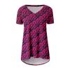 Ladies Short Sleeve Pleated Loose Tops Plus Size Casual Tops V Neck Short Sleeves Casual Summer T Shirts Ladies Tops T Shirts Shirts