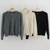 New ArrivalS Open Run Women S Plain Color Round Zip Knitted Cardigan