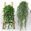 80cm Persian Fern Leaves Vines Home Room Decor Hanging Artificial Plant Plastic Leaf Grass Wedding Party Wall Balcony Decoration